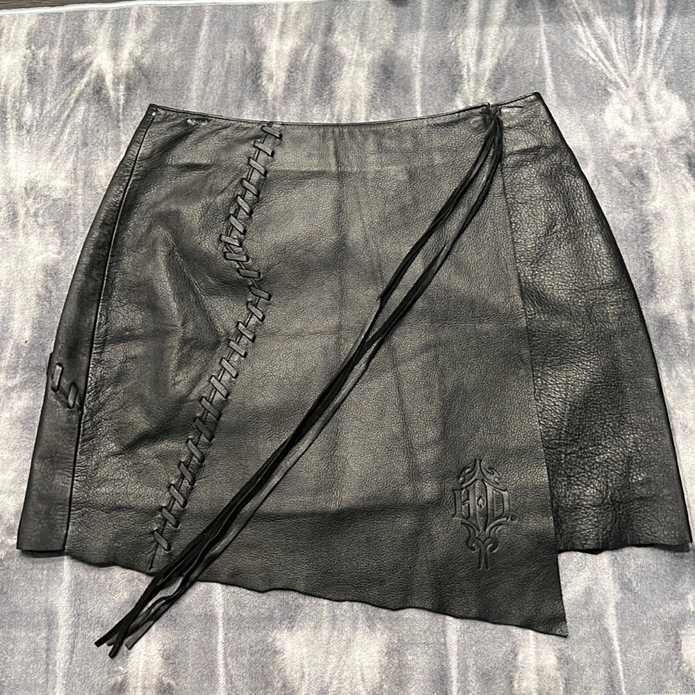 Harley Davidson Leather Skirt